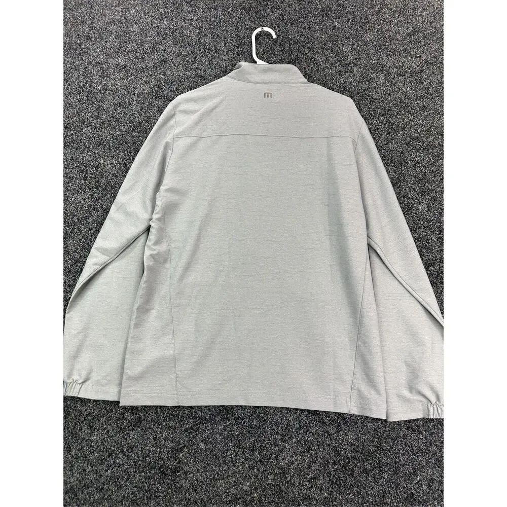 TravisMathew Valley View Full Zip Golf Jacket Heather Grey Men's Size Medium